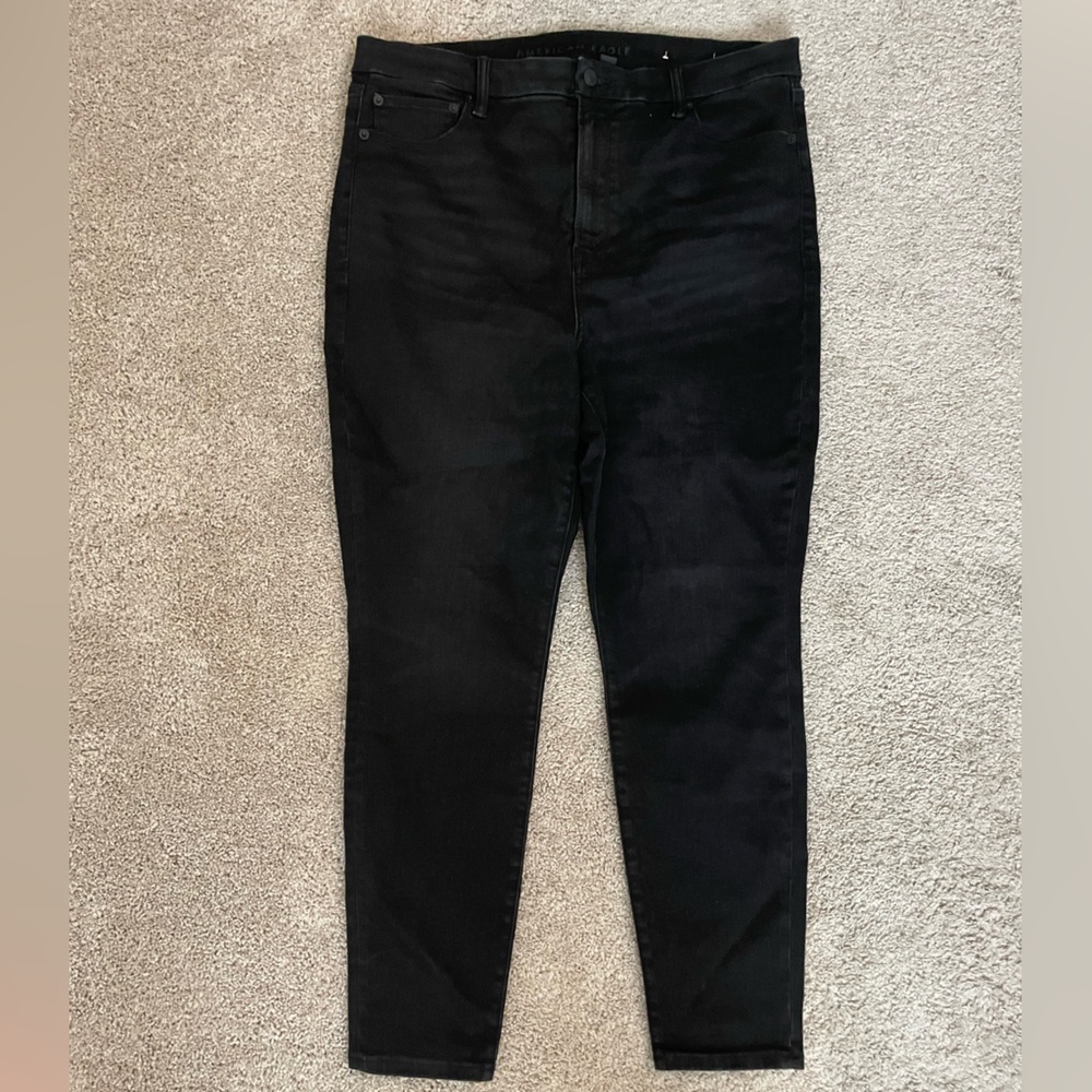 American Eagle Outfitters  BFF Jeggings Stretch Black Jeans